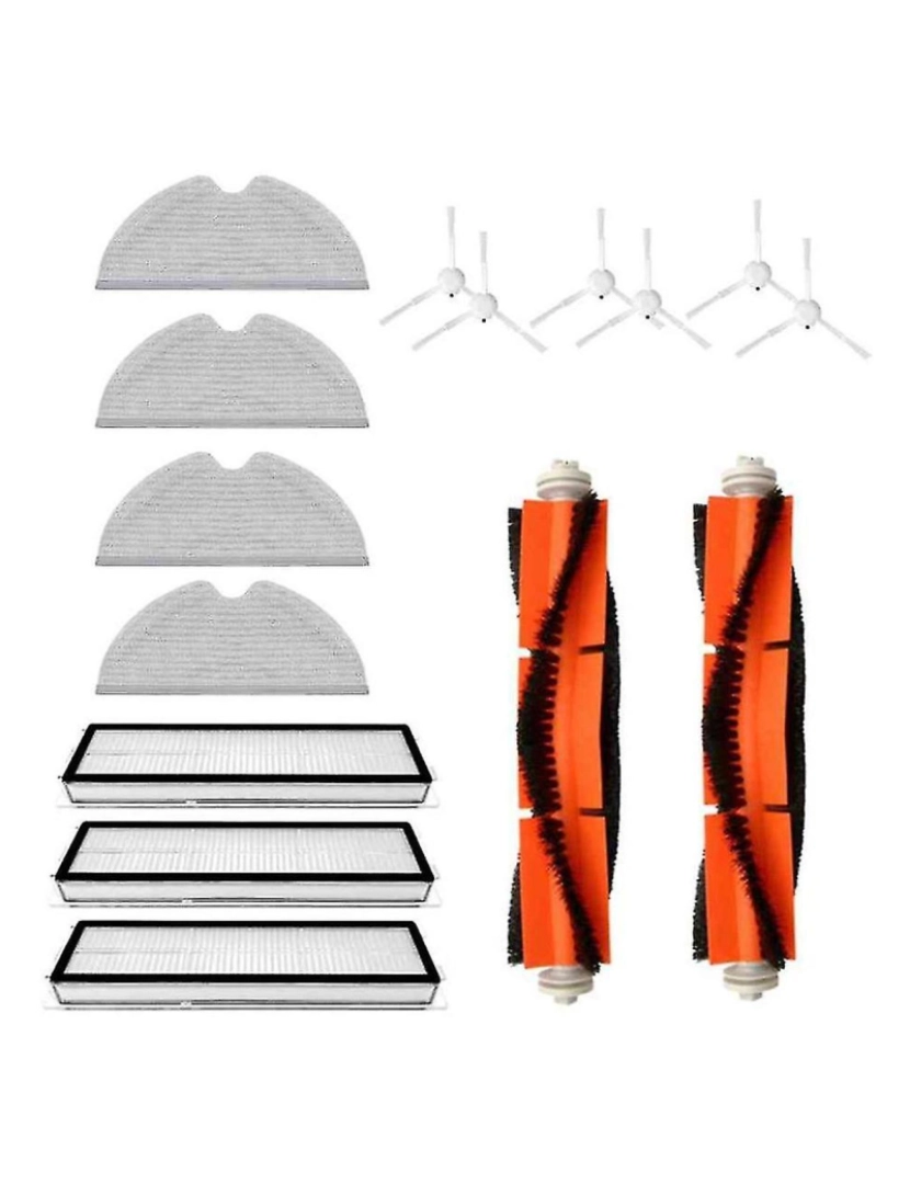 imagem de Para D9 L10Pro robô principal pincel lateral lateral HEPA Filtro de limpeza Acessórios para pano de pó Acessor de limpeza2