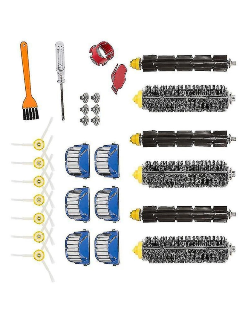 imagem de Para IroBot Roomba 630/650/760/770 Filtro hepa de pincel lateral do pincel principal3