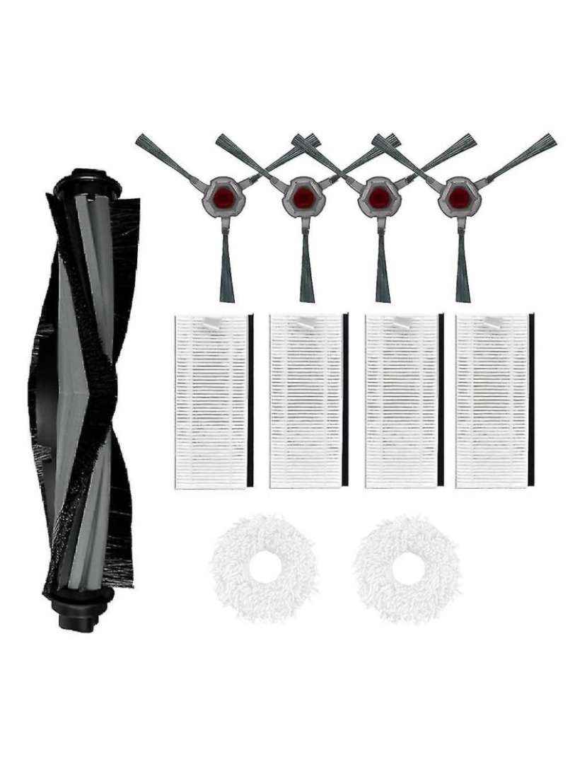 Crosmart - Kit de acessórios de substituição para N9+ MOP Robot Vacuum Bruscados laterais de pincel principal Filtro de limpeza PA PA