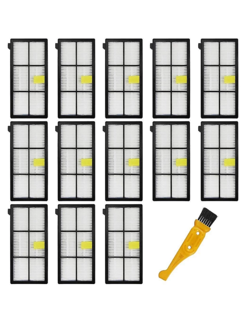 Crosmart - 14pcs Filtros HEPA Peças de substituição para 870/800/880/960/980 VAIRO ROBOTICA (800 900) Acesso