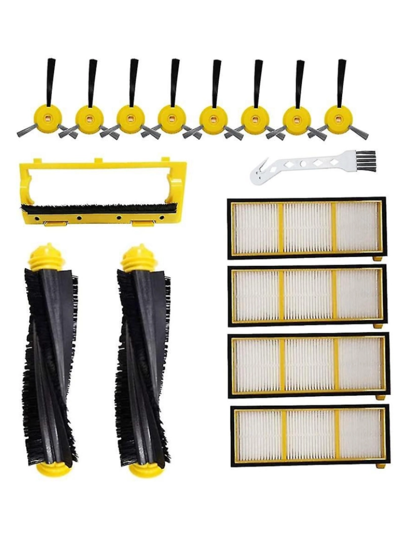 Crosmart - Acessórios de substituição do filtro de pincel lateral principal para robô de tubarão RV700, RV720, RV750, RV750C, RV755 R