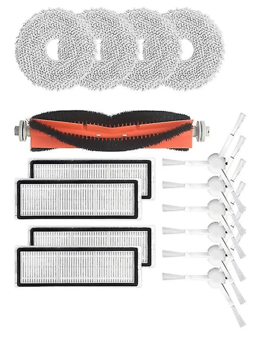 imagem de 15pcs para mijia b101cn robô de robô principal kit de pano de pano de pano de pano de pano de pano de substituição Ra lavável4