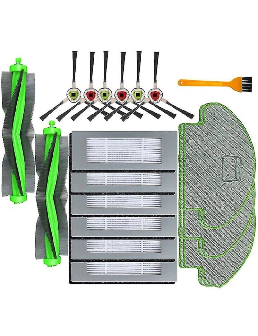 imagem de Filtro de pincel lateral principal e acessórios de substituição de pano de esfrego1