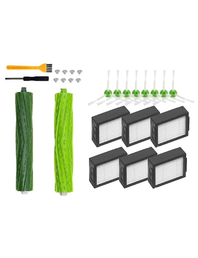 Crosmart - 26pcs Kit de acessórios para J7 J7+ i7 i7+ i3 i3+ i4 i4+ i6 i6+ i8 i8+ e5 e6 e7 robot pincel lateral principal