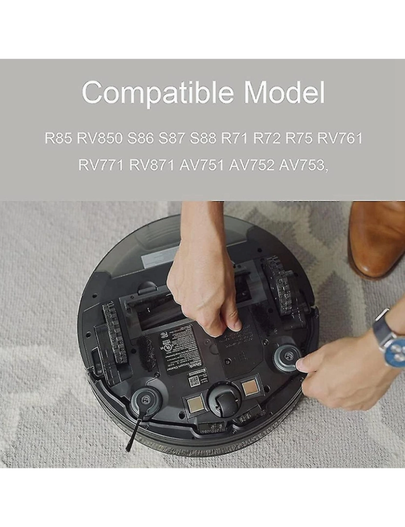 imagem de Peças de substituição do pincel lateral para tubarão robô AV751 AV752 AV753 R85 RV850 KIT2