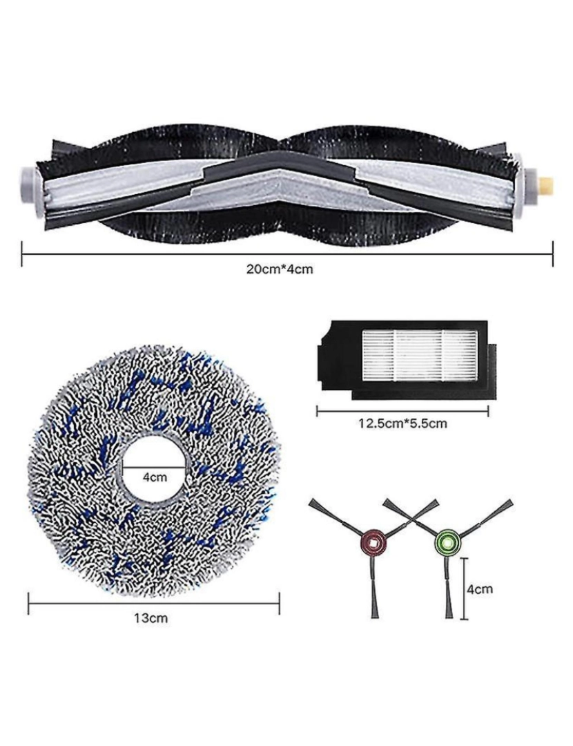 imagem de Kit de peças de reposição para Deebot T10 Turbo Cleaner Acessórios MOP FILTRO DE PASTE2