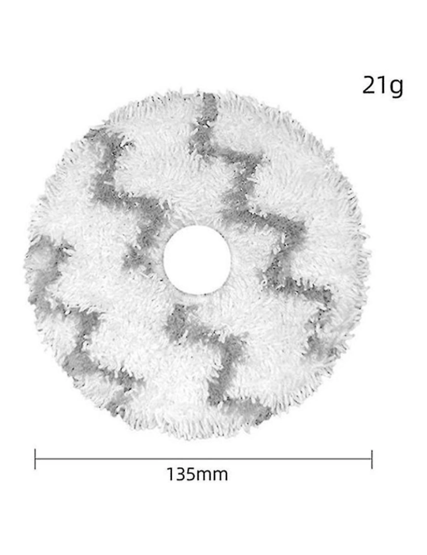 imagem de 24pcs MOP CHAVES SUBSTITUIÇÃO DE RABE PARA SDJ06RM -CLEANSING ROBOT ROBOT VACO SDJ06RM PECES DE SOLTA4