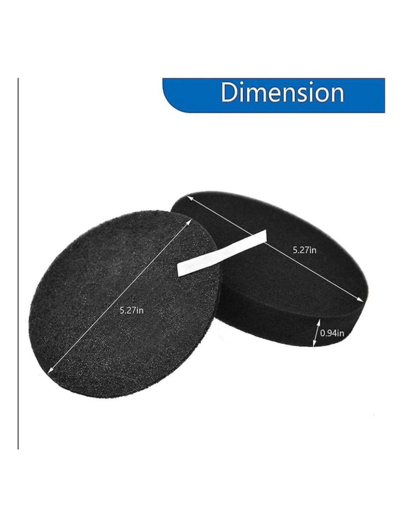 imagem de Motor de substituição de 4pcs -filtro de carbono e filtro de espuma de carbono para 2252 2486 2489 2254 Vacuum Parte 16082252