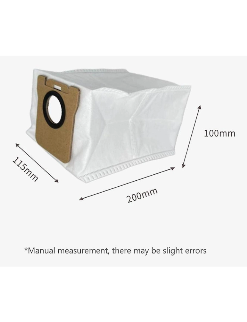 imagem de Saco de poeira de 10pcs para Bot S10 A aspirador de limpeza substituível peças sobressalentes de limpeza doméstica Saco de lixo4