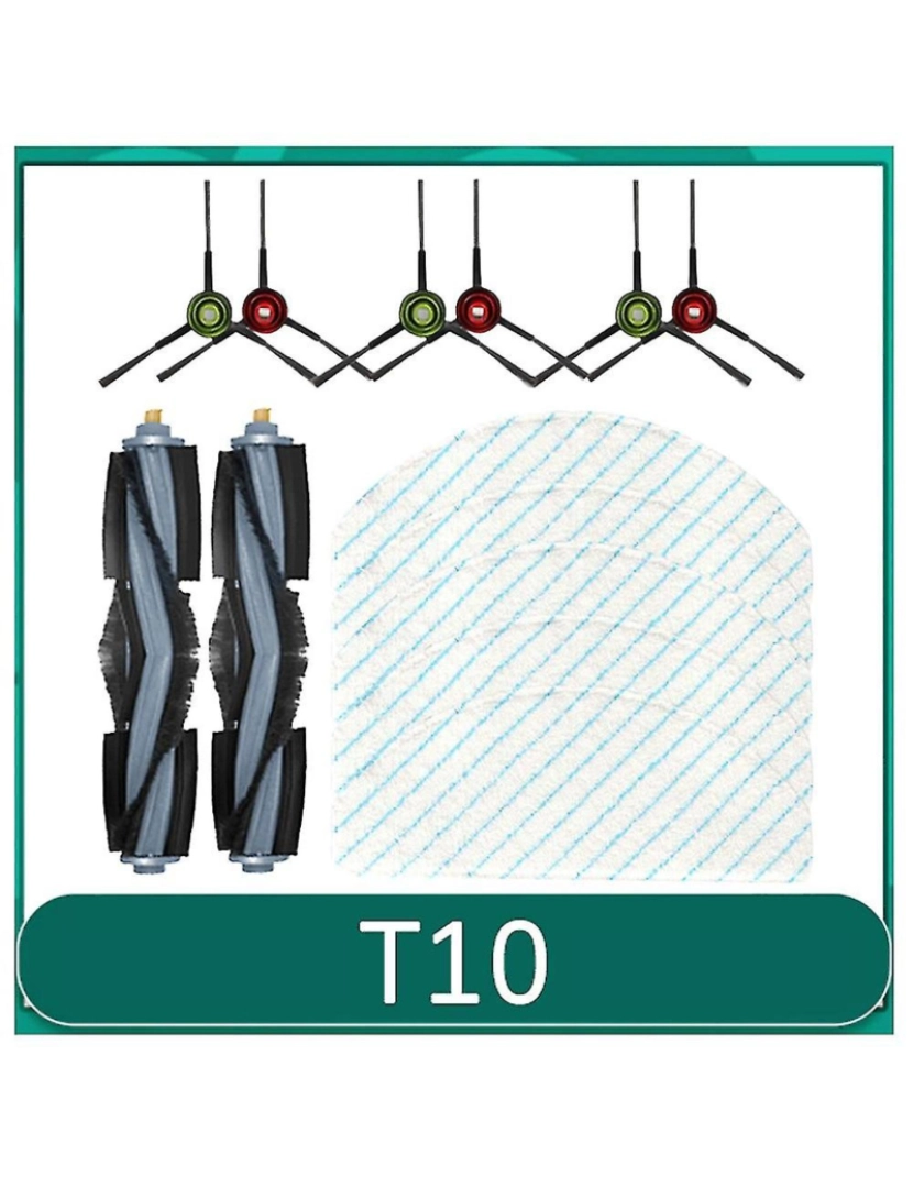 imagem de 13pcs Substituição peças sobressalentes para Deebot T10 A aspirador de pó de pó limpeza de pano de esfrego2