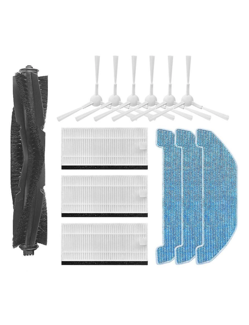 Crosmart - Escova de rolo de reposição Brush lateral HEPA Filtro de esfrego