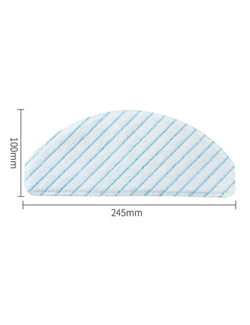 imagem de 100pcs MOP DISPOSIXÍVEL POPA PARA DEEBOT OZMO T8, T8 MAX, T9 POWER/MAX T10 ROBOT ASPUUE CLEATER3