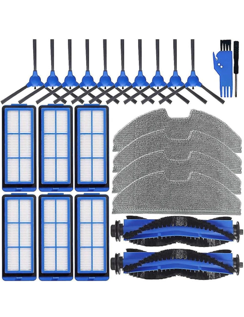 Crosmart - Peças de reposição Brush Brush Brushes Filtros HEPA para Robovac G10 G30 Híbrido Vacuum Cleapo