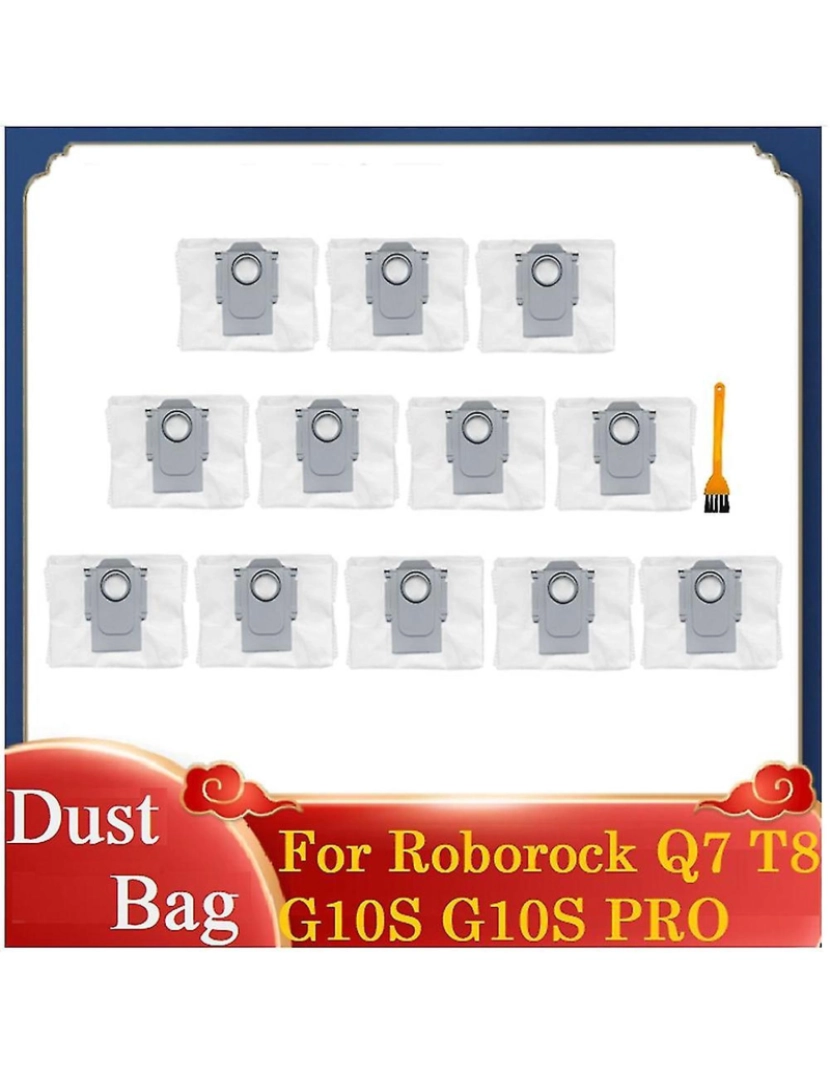 imagem de Acessórios para bolsas de poeira 13PCs para Q7 T8 G10S G10S PRO ROBOT ROBOT ASPUUE CLEAKER SOLTA2