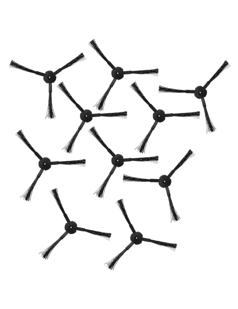 Crosmart - Escova lateral de substituição de 10 pacotes para ilife v3 v5 a6 a4 a4s robô aspirador