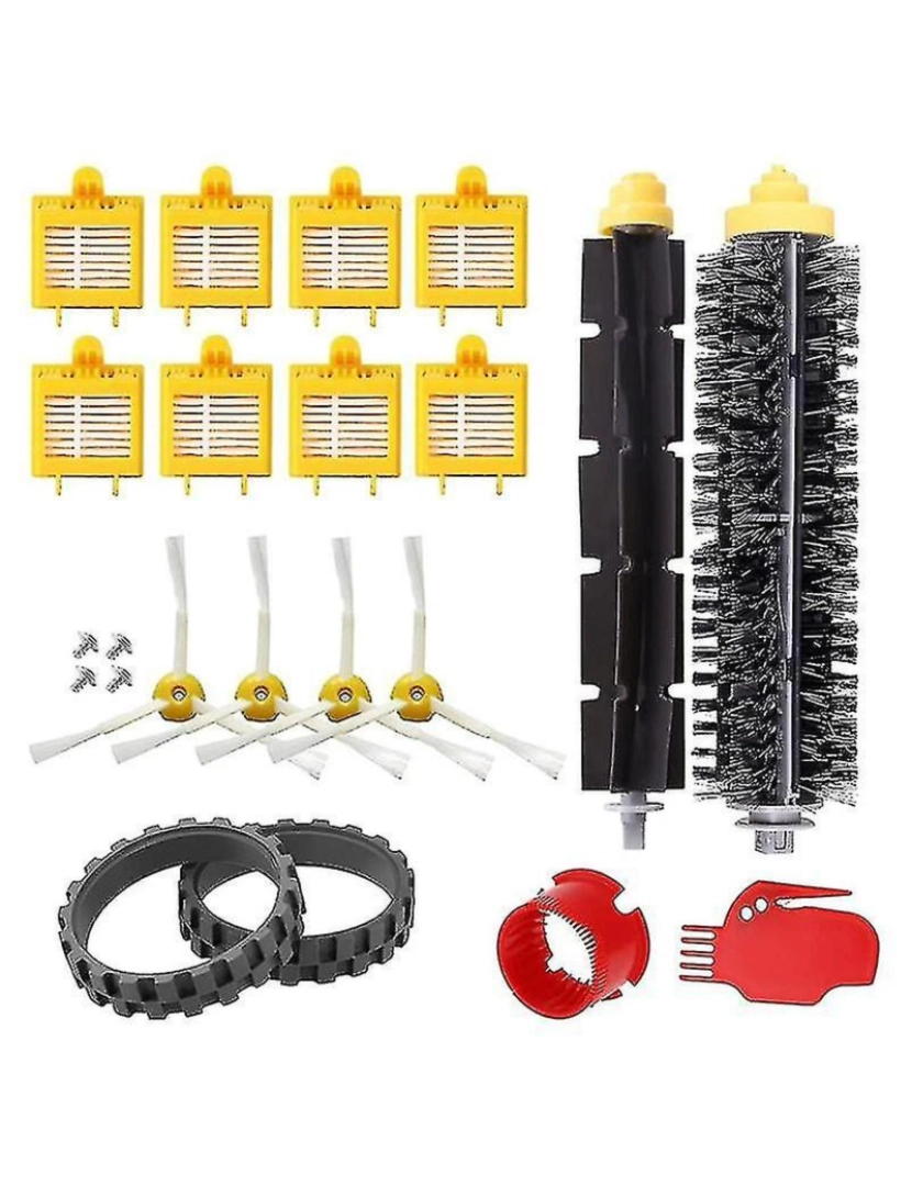 imagem de Escova de escova de rolos de reposição Filtros Hepa para iRobot Roomba2