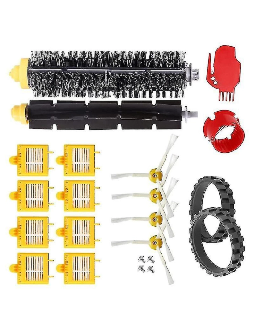 imagem de Escova de escova de rolos de reposição Filtros Hepa para iRobot Roomba4