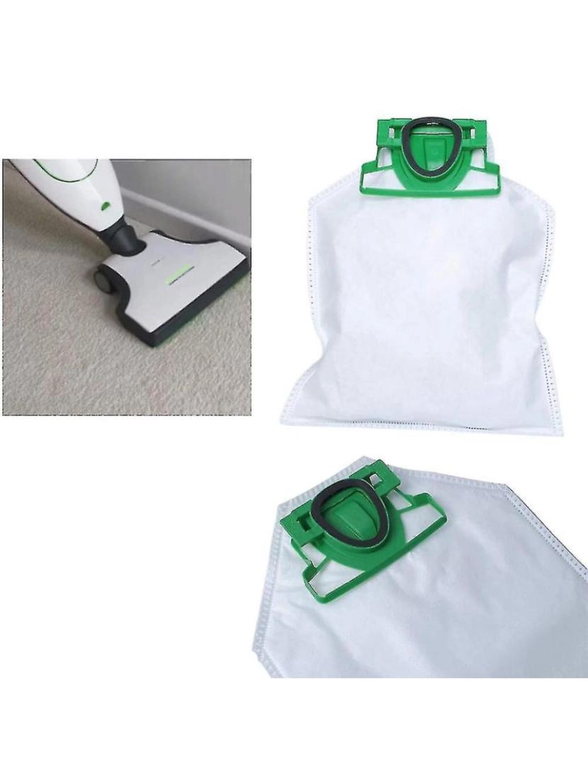 imagem de 12pcs sacos de limpeza a pó para Vorwerk Kobold VK 200 - sacos de limpeza de pó premium para VK 200 VK2003