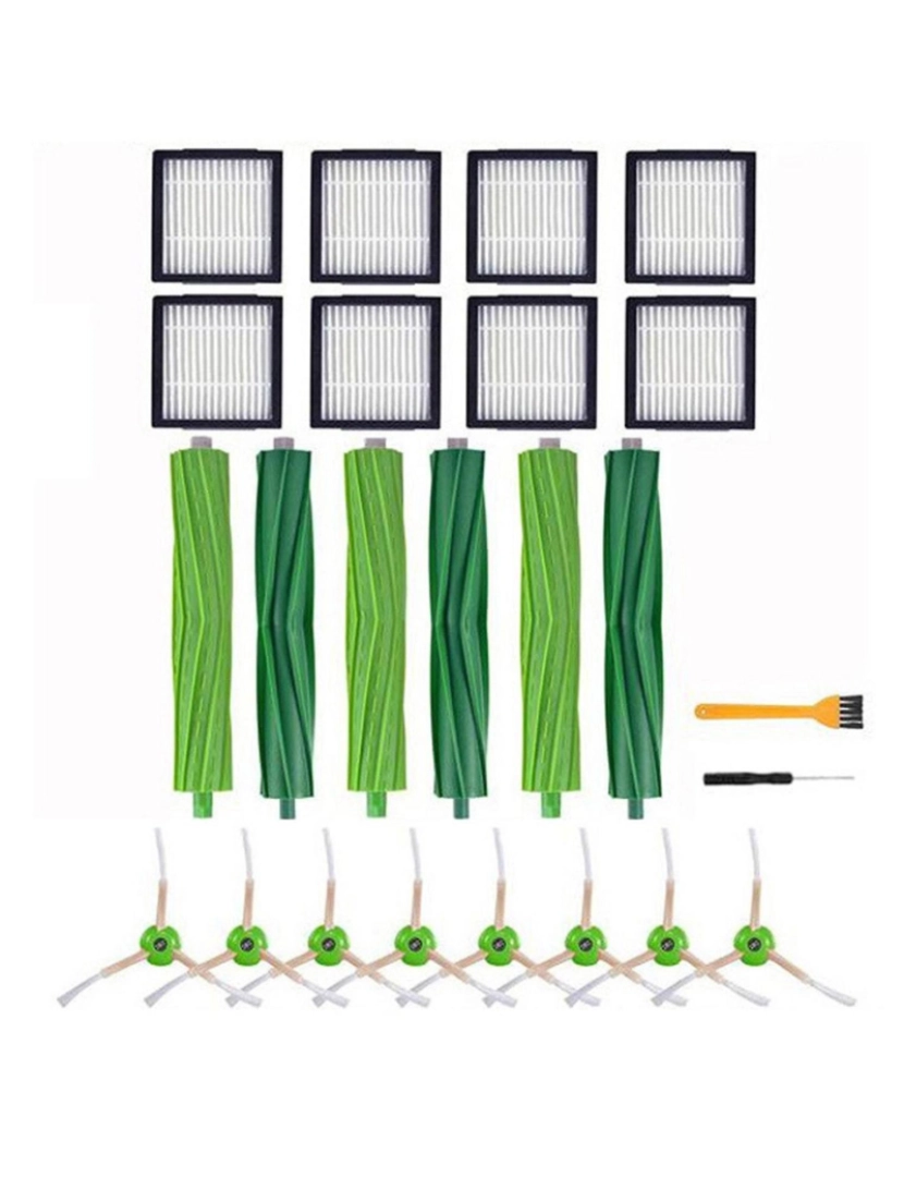 imagem de Rolo de pincel de filtro hepa para i7 e5 e6 i3 série robot aspirador de limpeza de reposição de peças de reposição acessador1