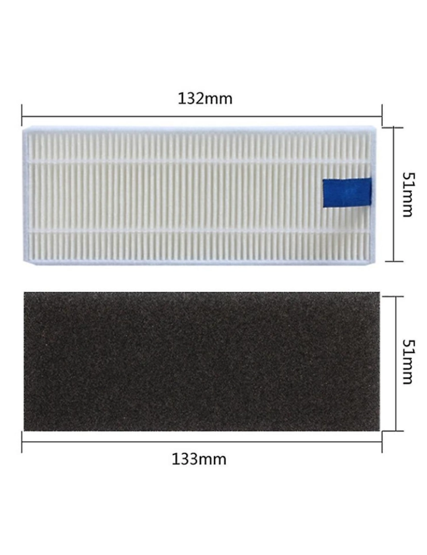 imagem de Filtro hepa de pincel lateral do pincel de rolo para X-Plorer Serie 75 RG7687 RR7687WH VAIO ROBOTICA4