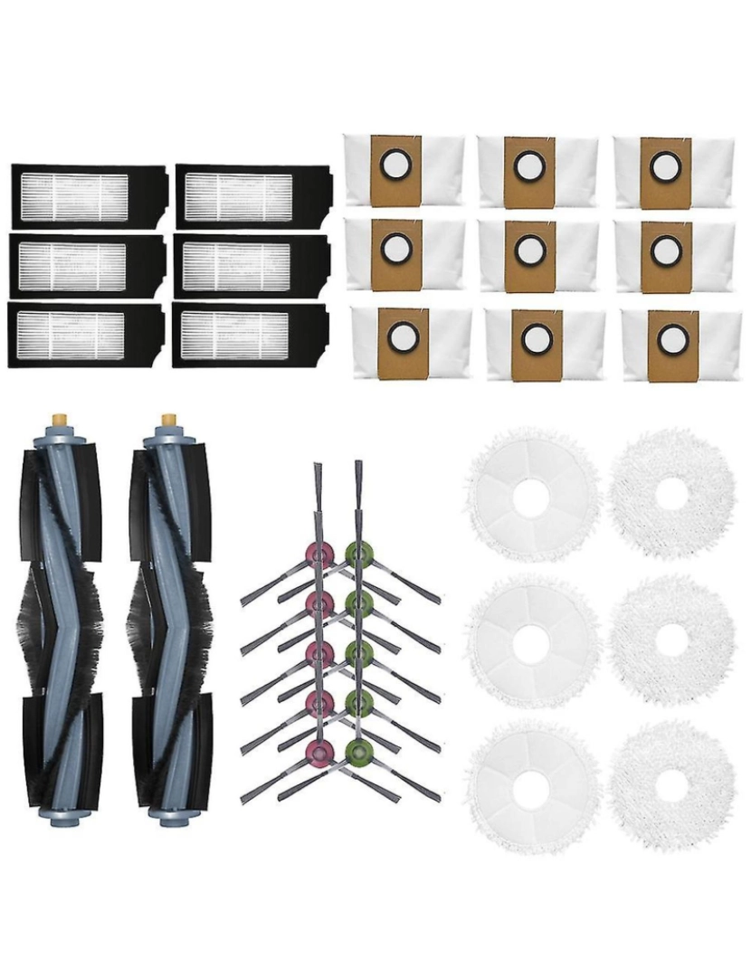 Crosmart - Para Deebot X1 Omni Turbo Astro Cleaner Acessórios Pravento Principal Ponto HEPA Filtro de limpeza Poeira