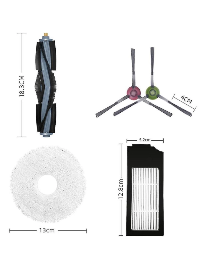 imagem de Para Deebot X1 Omni Turbo Astro Cleaner Acessórios Pravento Principal Ponto HEPA Filtro de limpeza Poeira2