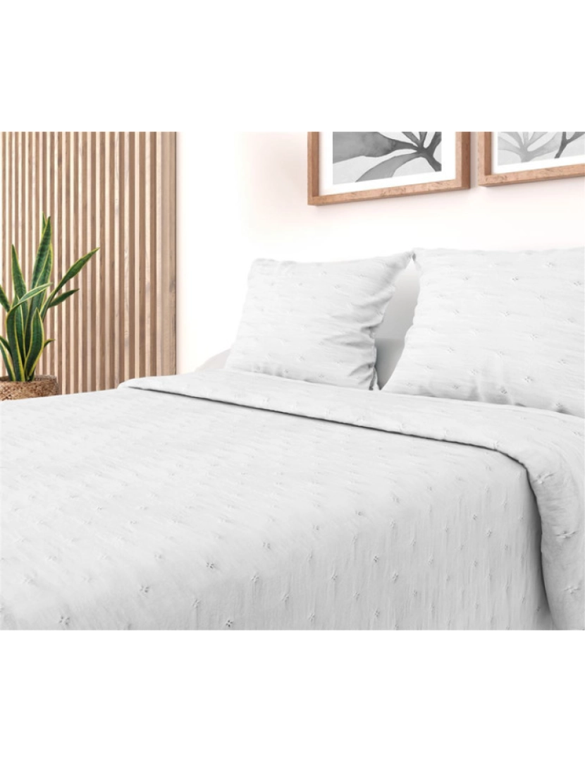 Mevak Living - Edredão Bouti M/Eider 180x270cm Branco (Cama 90cm)