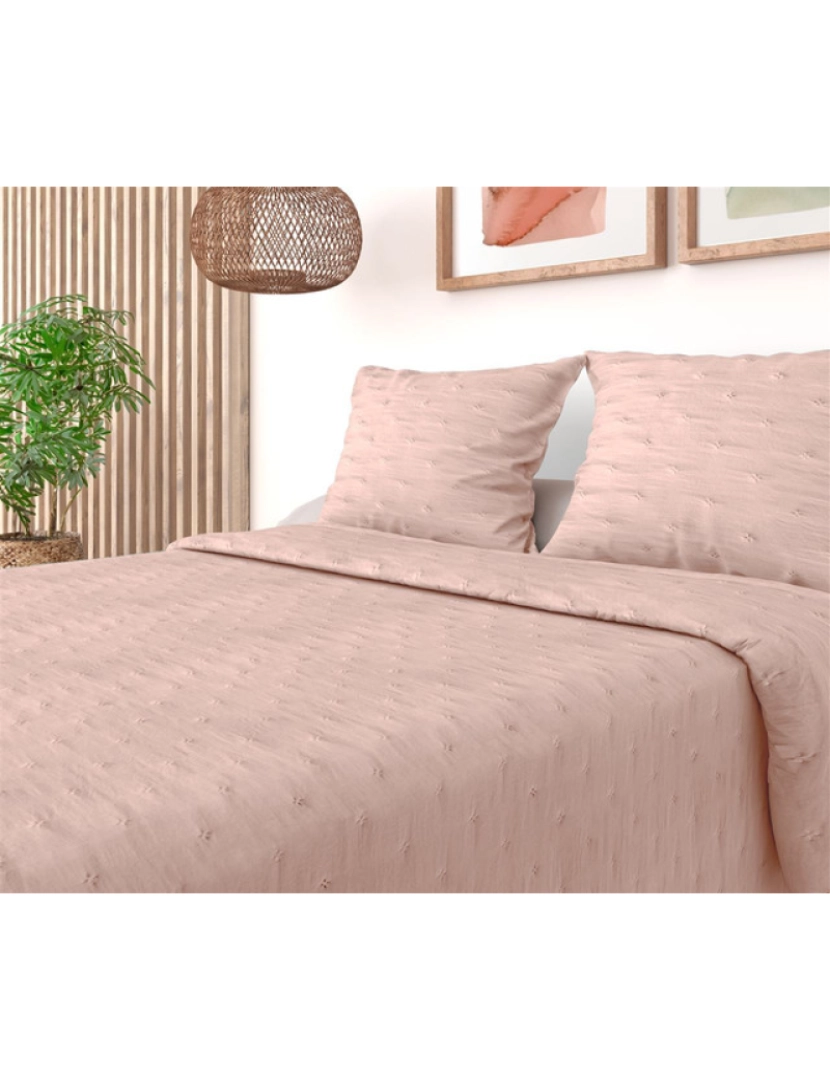 Mevak Living - Edredão Bouti M/Eider 200x270cm Rosa (cama 105cm)