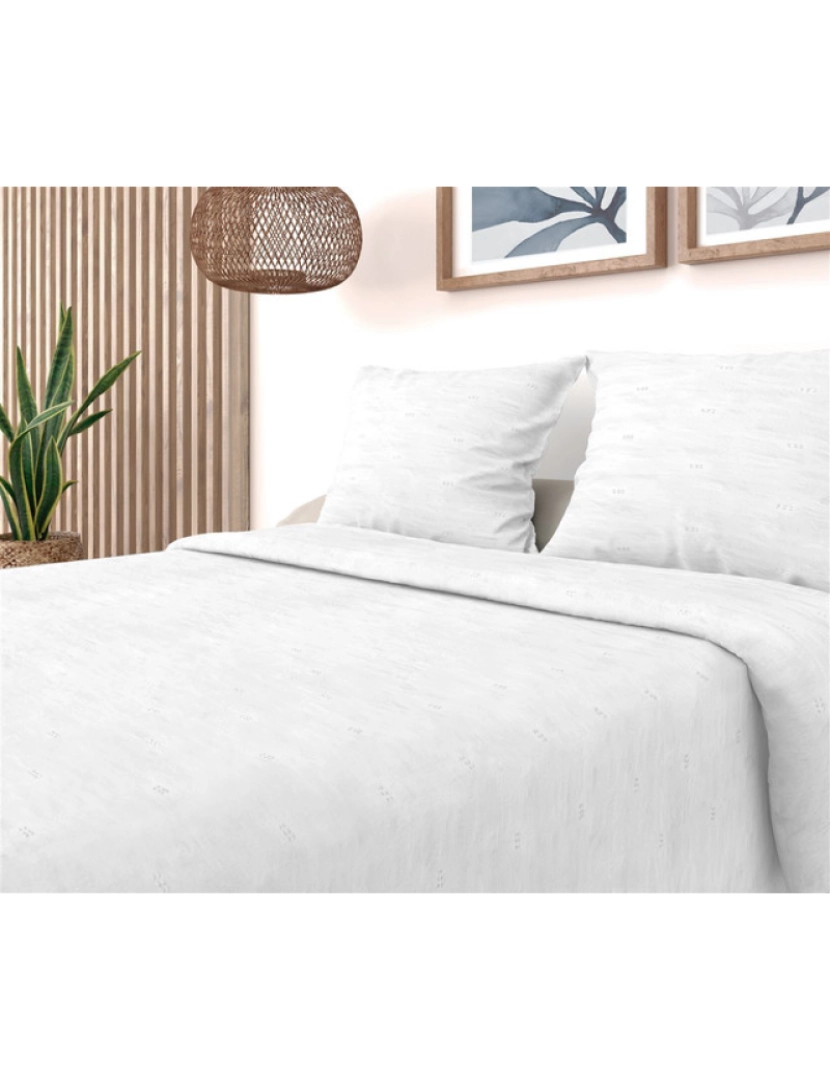 Mevak Living - Edredão Bouti M/Sumit 200x270cm Branco (Cama 105cm)