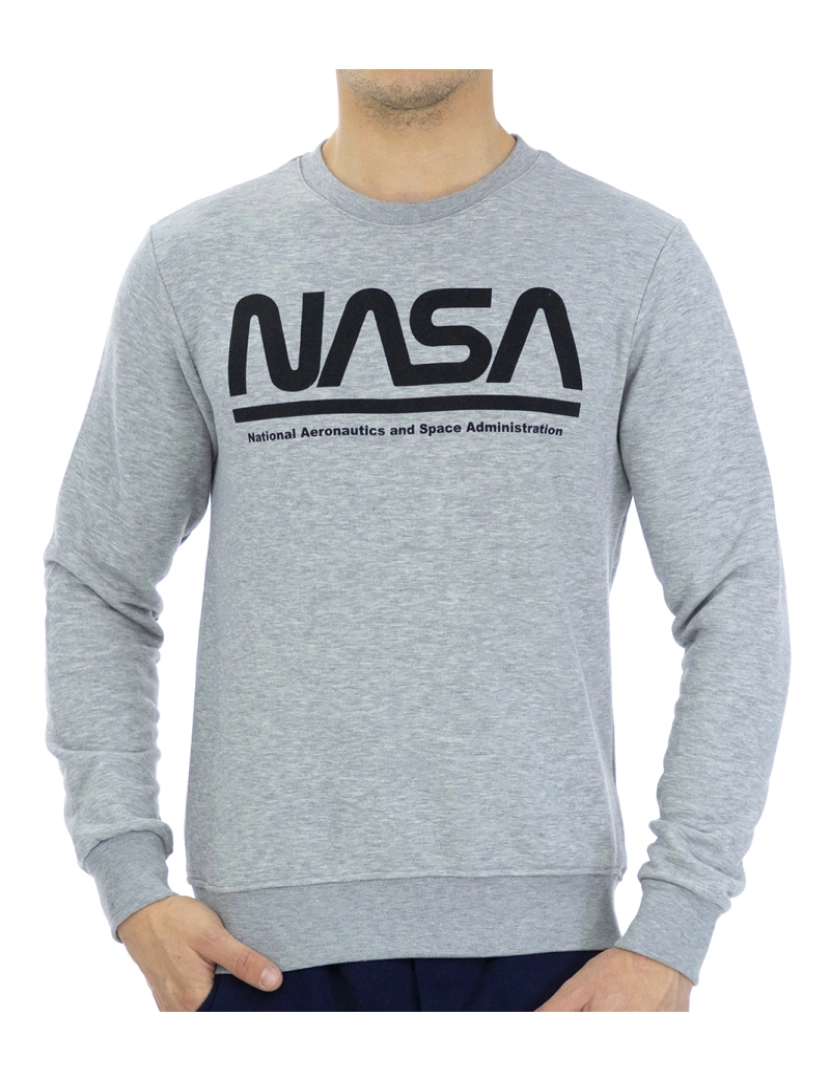 Nasa - Sweatshirt Homem Cinza