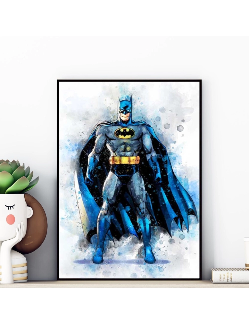 Ma Little Canv - Pôster do Batman 30x40cm - Decoração de Quarto Infantil Menino Menina - Pôster