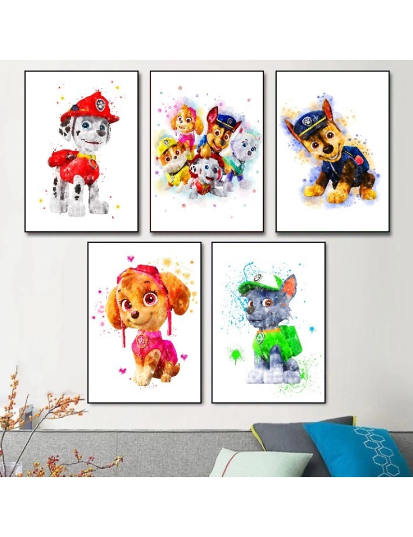 imagem de Pôster da Patrulha Canina - 30x40cm - Infantil e Bebê - Decoração de Pôster2