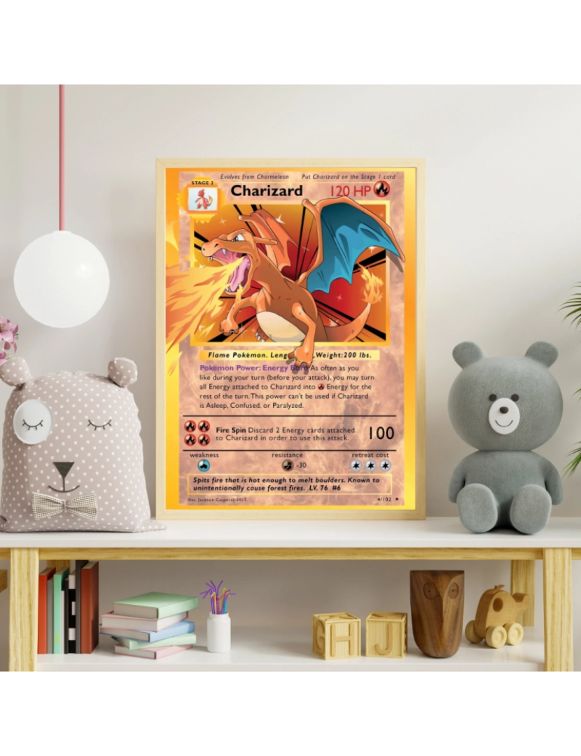 Ma Little Canv - Pôster de Pokemon - 30x40cm - Infantil e Bebê - Decoração de Pôster