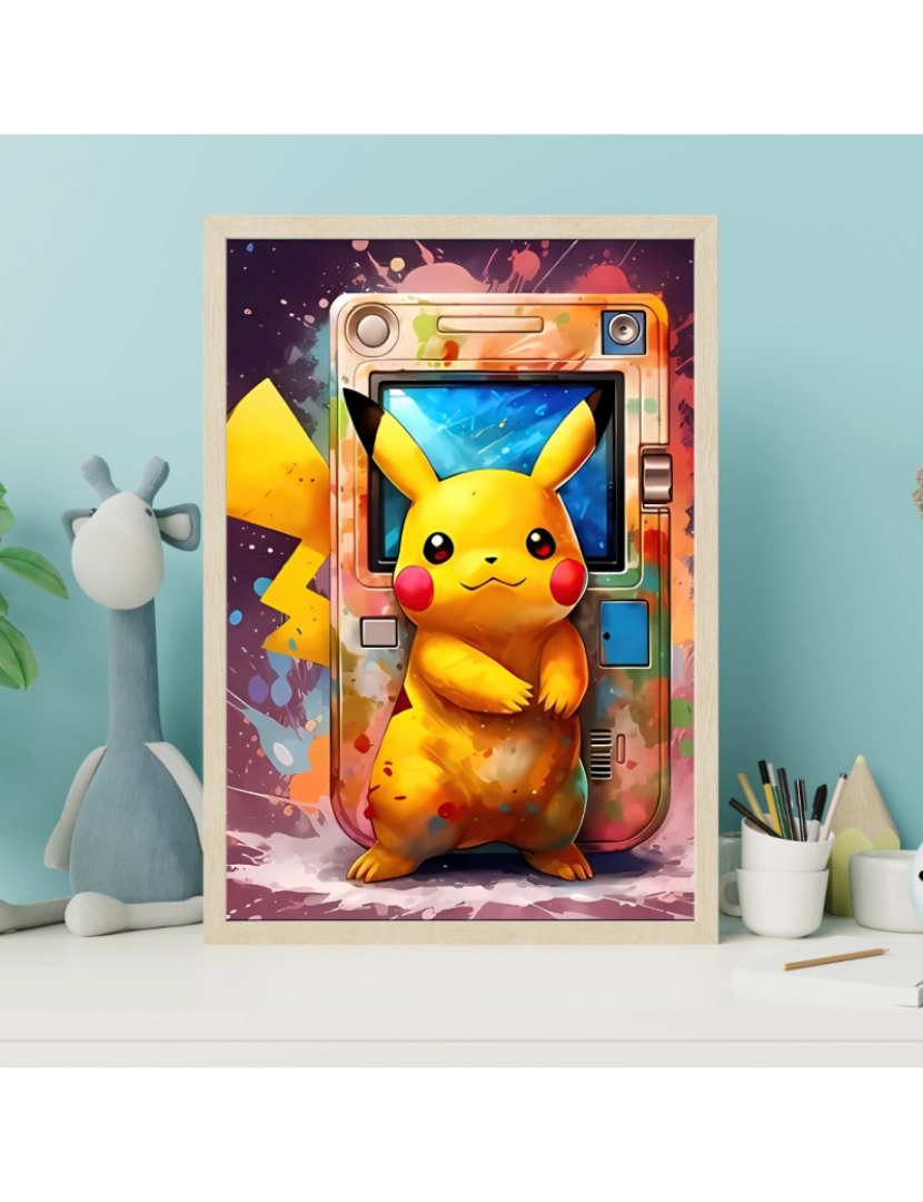 Ma Little Canv - Pôster de Pokemon - 30x40cm - Infantil e Bebê - Decoração de Pôster