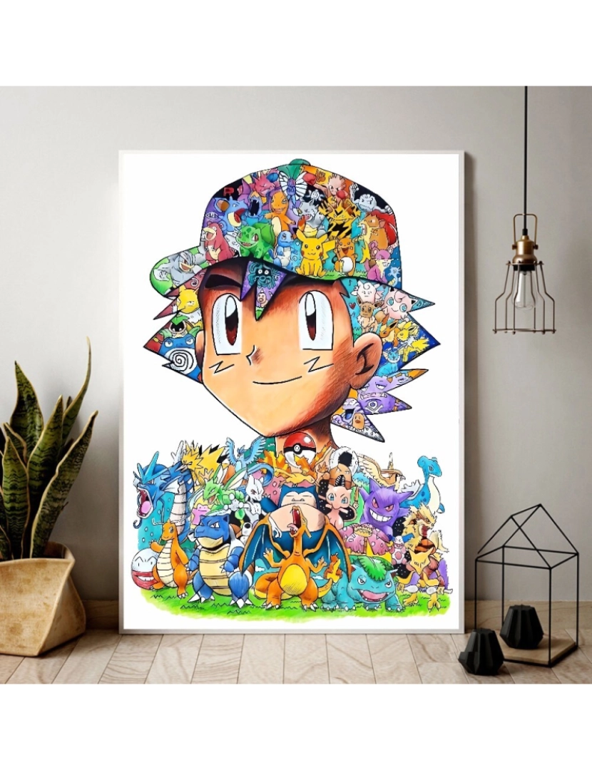 Ma Little Canv - Pôster de Pokemon - 30x40cm - Infantil e Bebê - Decoração de Pôster