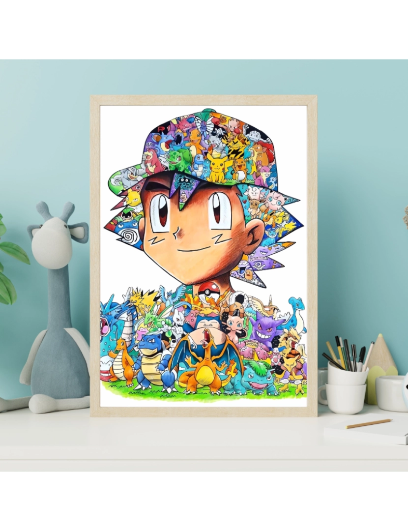 imagem de Pôster de Pokemon - 30x40cm - Infantil e Bebê - Decoração de Pôster2