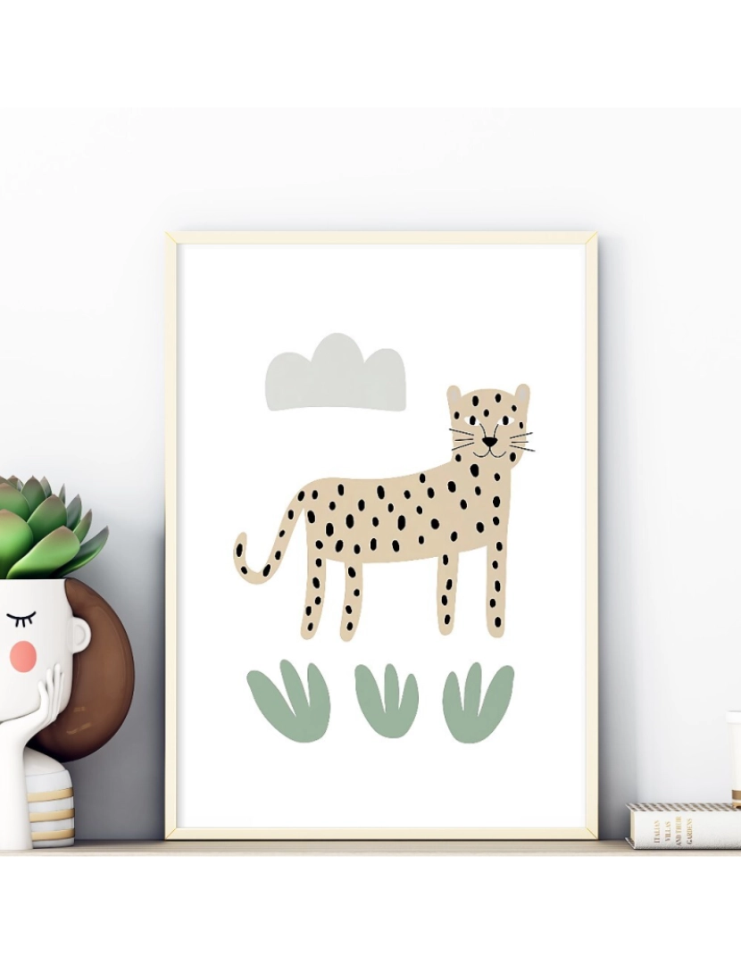 Ma Little Canv - Pôster Animais da Selva - 30x40cm - Animais Pequenos Infantil Safari - Pôster Decoração