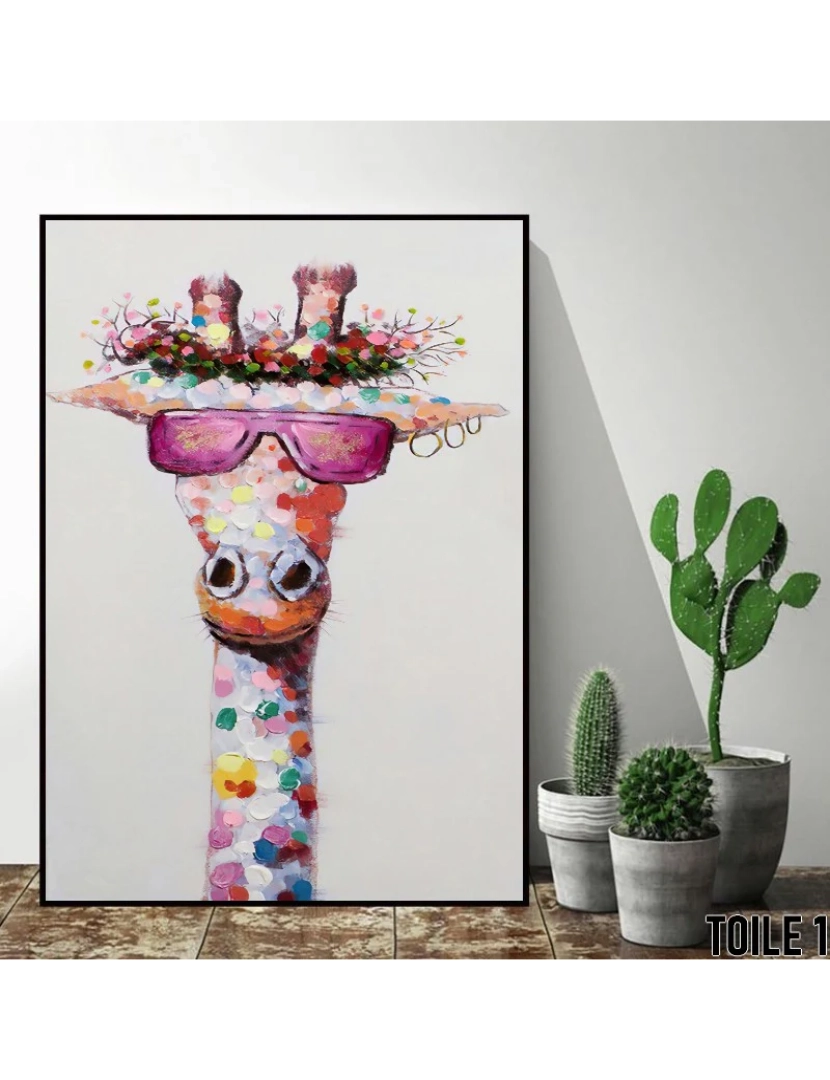 imagem de Pôster As Girafas Animais - 30x40cm - Decoração de Pôster1