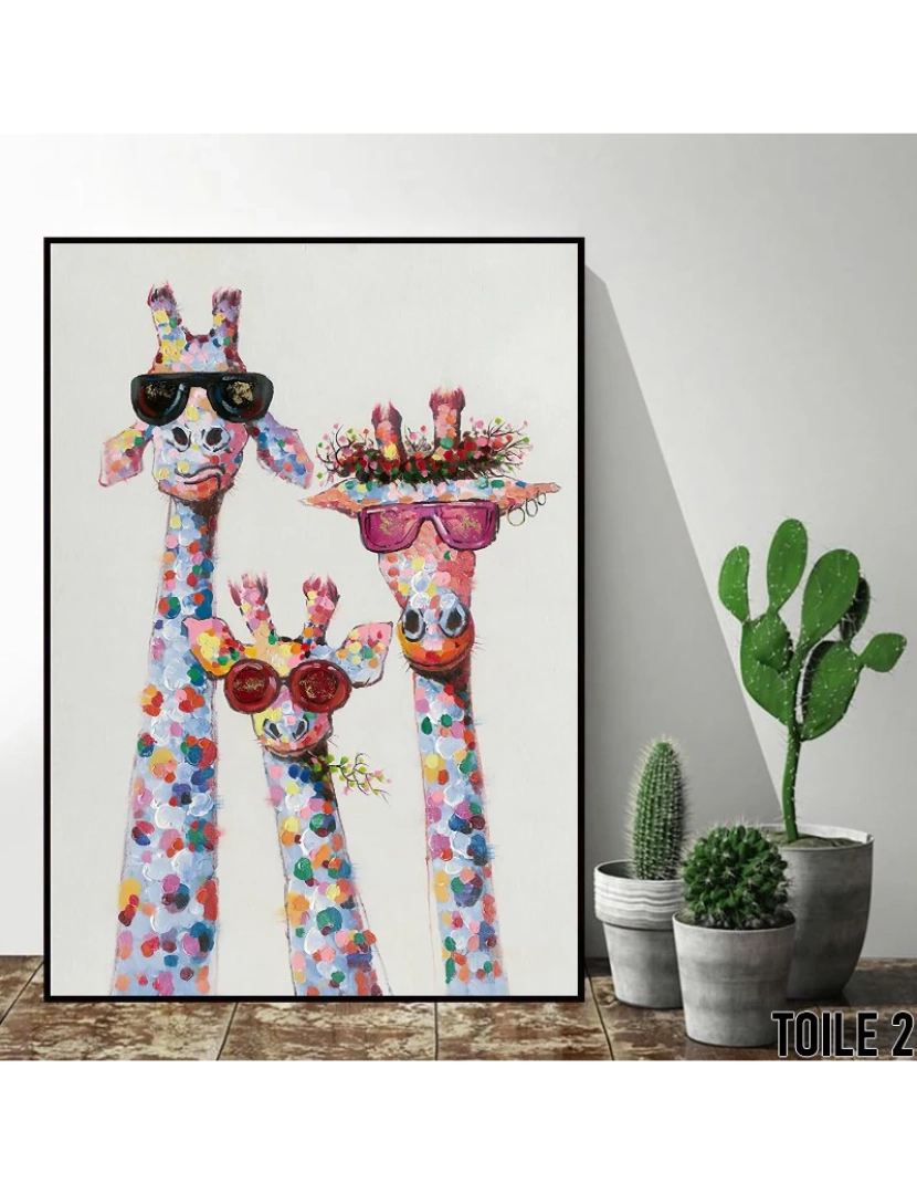 Ma Little Canv - Pôster As Girafas Animais - 30x40cm - Decoração de Pôster