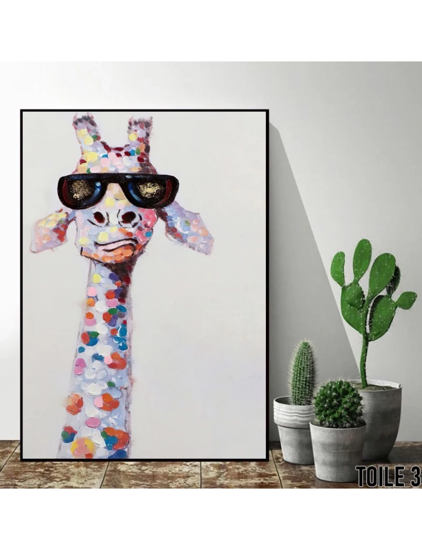 Ma Little Canv - Pôster As Girafas Animais - 30x40cm - Decoração de Pôster