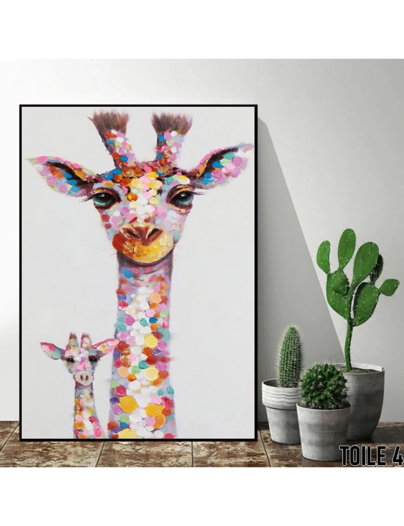 imagem de Pôster As Girafas Animais - 30x40cm - Decoração de Pôster1