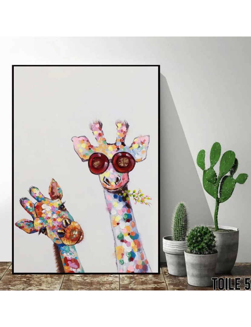 imagem de Pôster As Girafas Animais - 30x40cm - Decoração de Pôster1