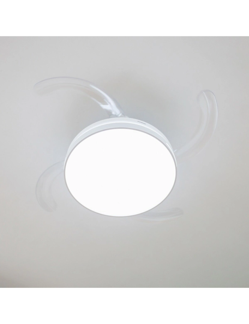 imagem de Ventilador de Teto com LED, Altifalante e 4 Pás Retráteis Notefan InnovaGoods Branco 36 W Ø49,5-104 cm4