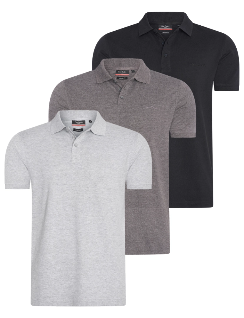 Pierre Cardin  - Pierre Cardin Classic Polo 3-Pack Multicolorido