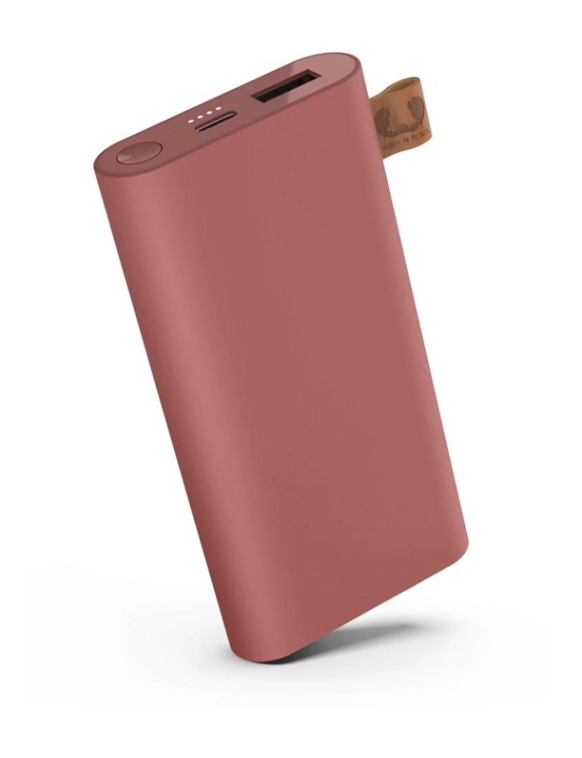 Fresh 'n Rebel - Powerbank 6000 mAh, USB-C Safari Red