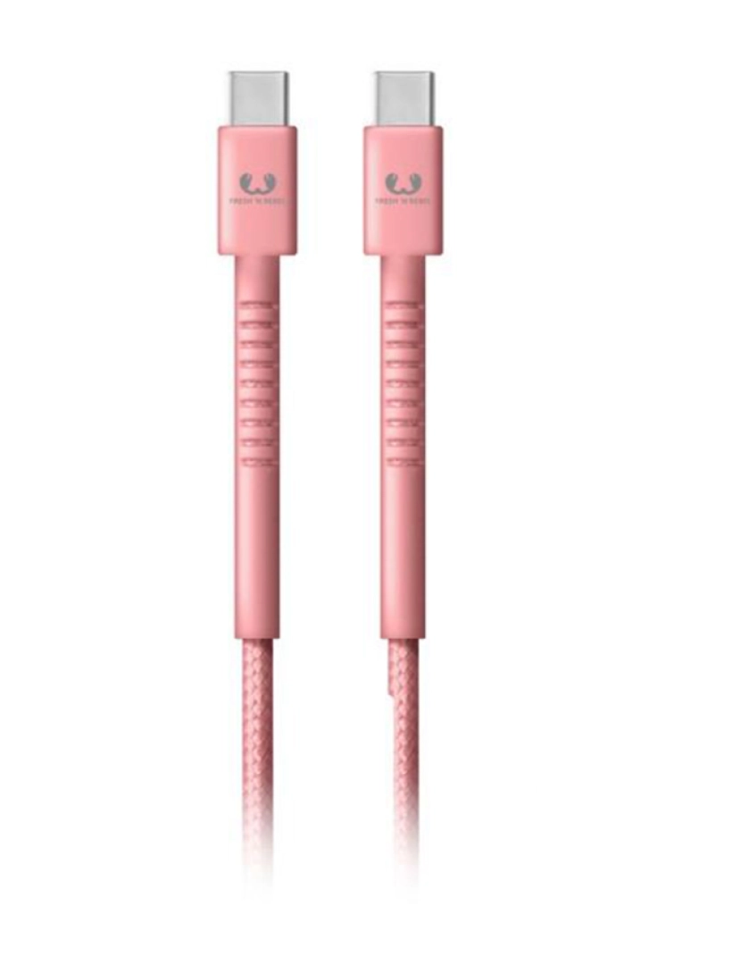 Fresh 'n Rebel - Cabo USB-C ? USB-C Kabel Fabriq, 1,5 m, Dusty Pink