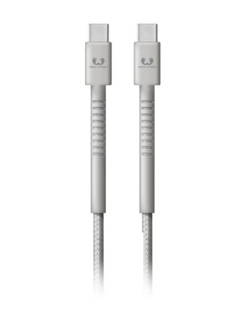 Fresh 'n Rebel - Cabo USB-C ? USB-C Kabel Fabriq, 1,5 m, Ice Grey