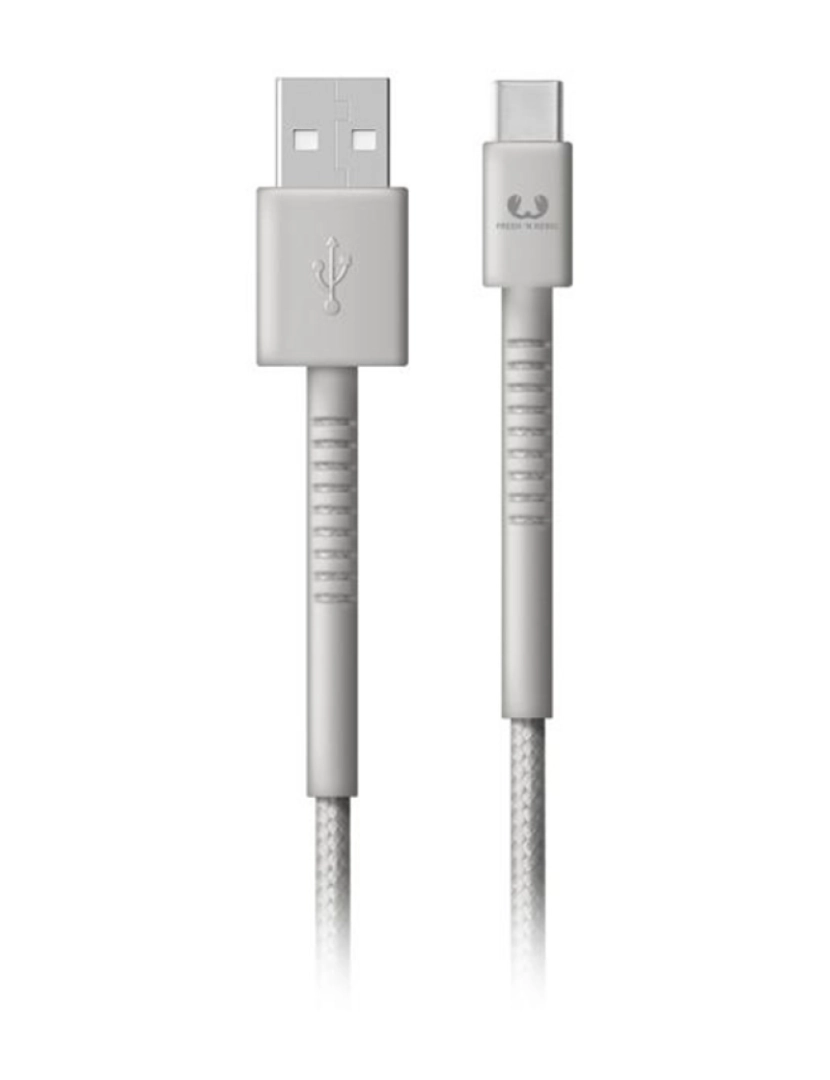 Fresh 'n Rebel - Cabo USB-C - A Kabel Fabriq, 1,5 m, Ice Grey