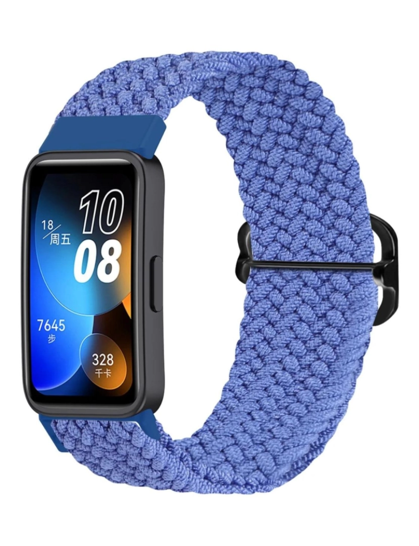 Antiimpacto! - Bracelete em fios trançados ajustável para Huawei Band 8 Lavanda