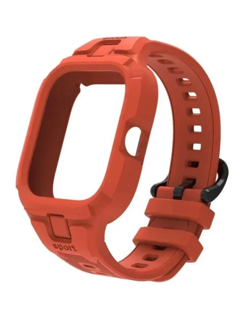 Antiimpacto! - Pack 360 capa bracelete robusto para Redmi Watch 4 Laranja